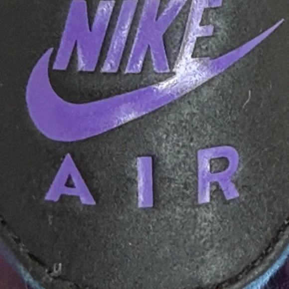 Nike Air Force 1 Low Black Iridescent Purple Chameleon Men’s 8 - Picture 5 of 8